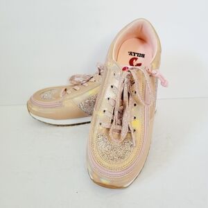 NEW Billy Kids Rose Gold Jogger Sneakers Size 6